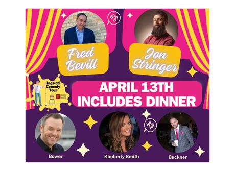 2024 New Ulm Comedy Tour With Dinner April 13th
